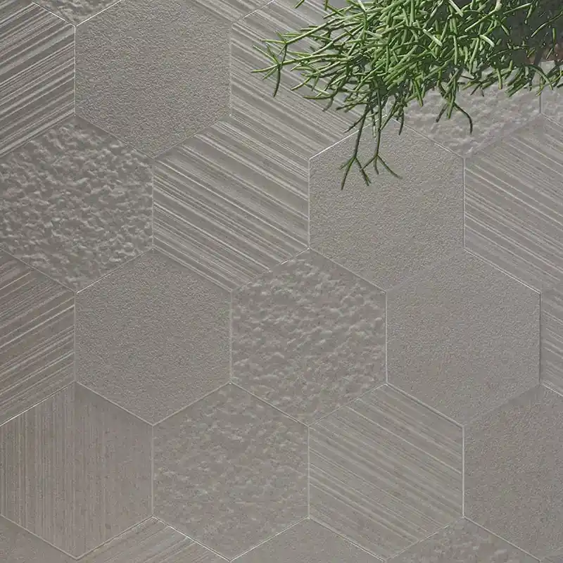 Otto Bianco Esagona Mix - Gres Esagonale Effetto Pietra 22x19 Direct Verzonden